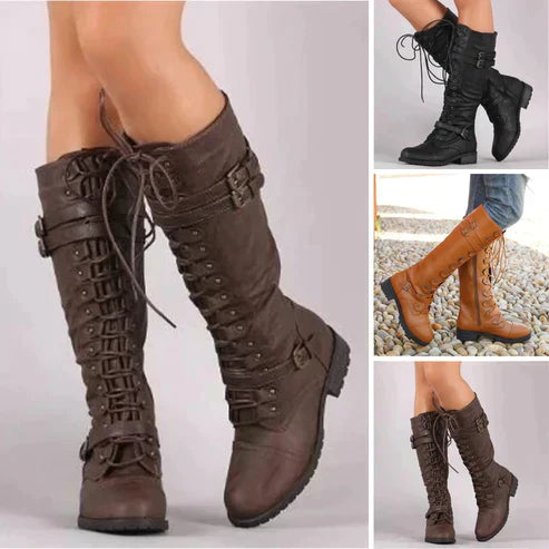 Kennedy - Retro Lace Boots