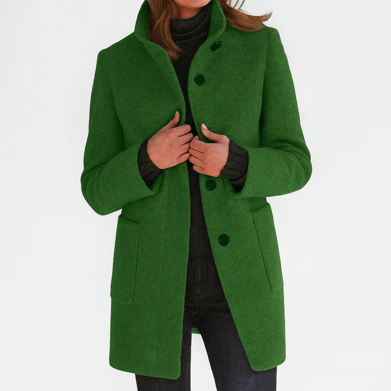 Mary - Women's coat with high collar