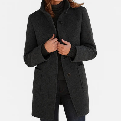 Mary - Women's coat with high collar