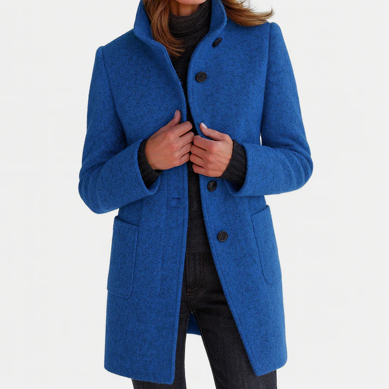 Mary - Women's coat with high collar