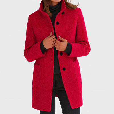 Mary - Women's coat with high collar