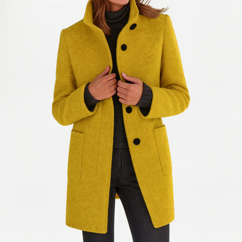 Mary - Women's coat with high collar