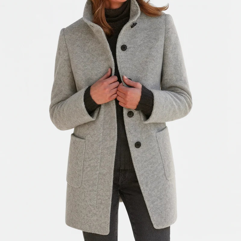 Mary - Women's coat with high collar
