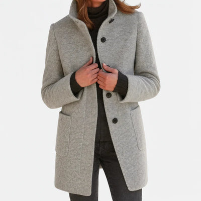 Mary - Women's coat with high collar