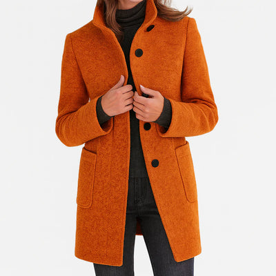 Mary - Women's coat with high collar